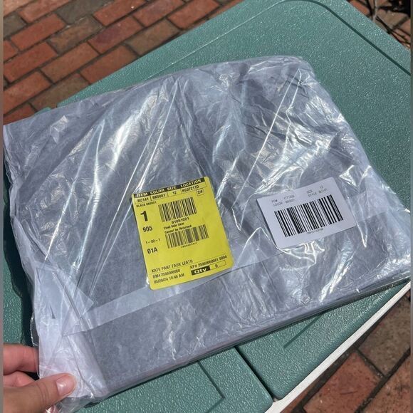 J Crew Faux Leather Kate Straight Leg Pants NWT - Picture 5 of 7